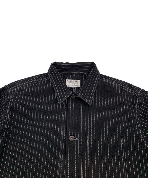 Schott（ショット）Schott (ショット) オールドヒッコリーデニムジャケット ブラック サイズ:Mの古着・服飾アイテム