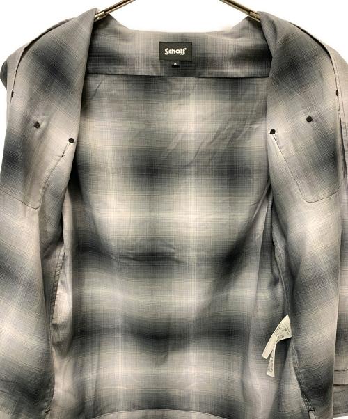 Schott（ショット）Schott (ショット) オンブレチェックシャツ グレー サイズ:Mの古着・服飾アイテム
