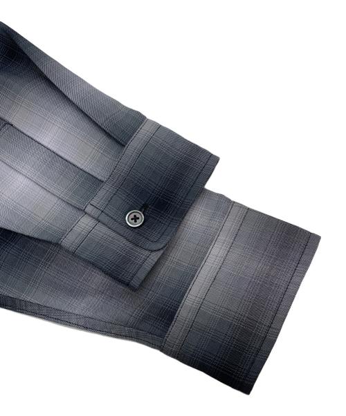 Schott（ショット）Schott (ショット) オンブレチェックシャツ グレー サイズ:Mの古着・服飾アイテム