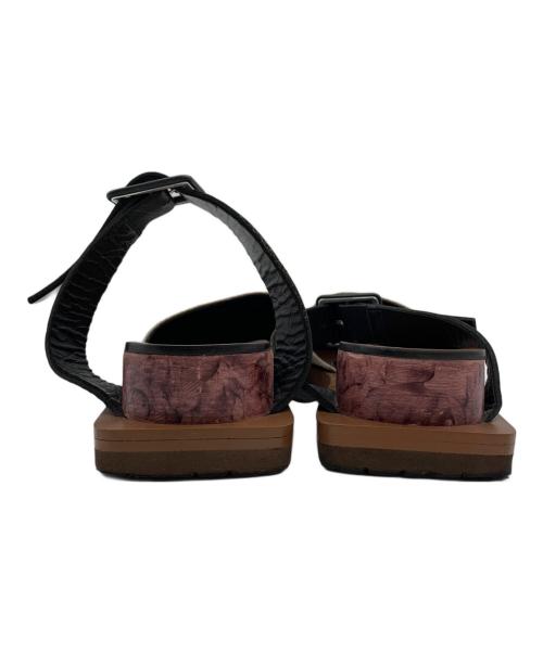 Pippichic（ピッピシック）Pippichic (ピッピシック) ウッドソールベルトサンダル ブラウン サイズ:記載なしの古着・服飾アイテム