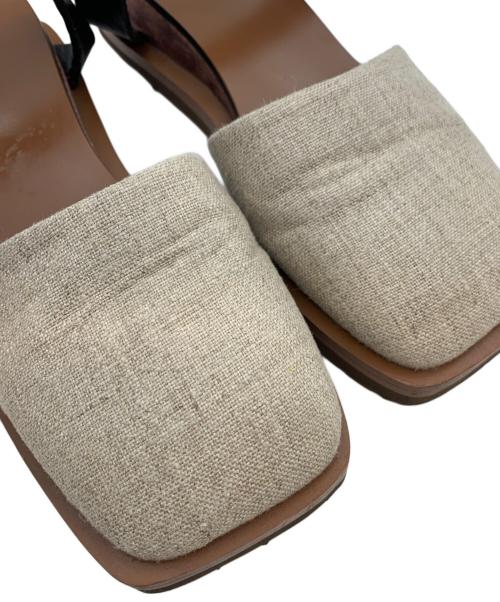 Pippichic（ピッピシック）Pippichic (ピッピシック) ウッドソールベルトサンダル ブラウン サイズ:記載なしの古着・服飾アイテム