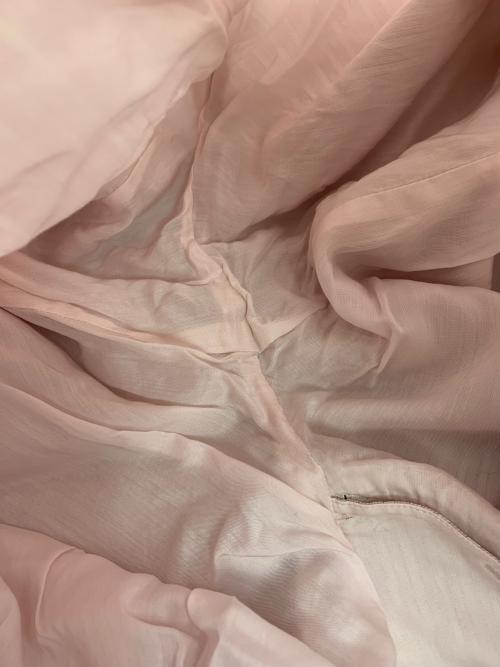 AURALEE（オーラリー）AURALEE (オーラリー) FINX POLYESTER STRIPE PANTS ピンク サイズ:1の古着・服飾アイテム