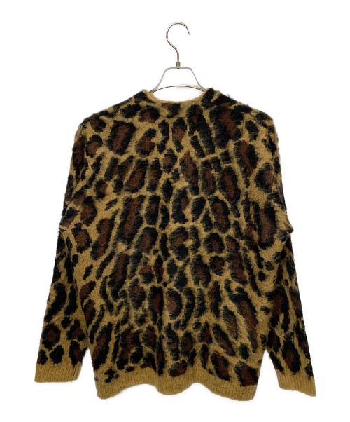 PENNEYS（ペニーズ）PENNEYS (ペニーズ) 厚手カーディガン ブラウン×ブラック サイズ:Mの古着・服飾アイテム