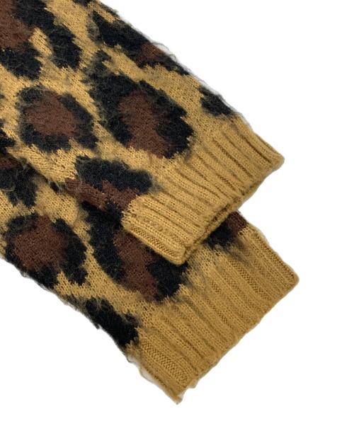 PENNEYS（ペニーズ）PENNEYS (ペニーズ) 厚手カーディガン ブラウン×ブラック サイズ:Mの古着・服飾アイテム