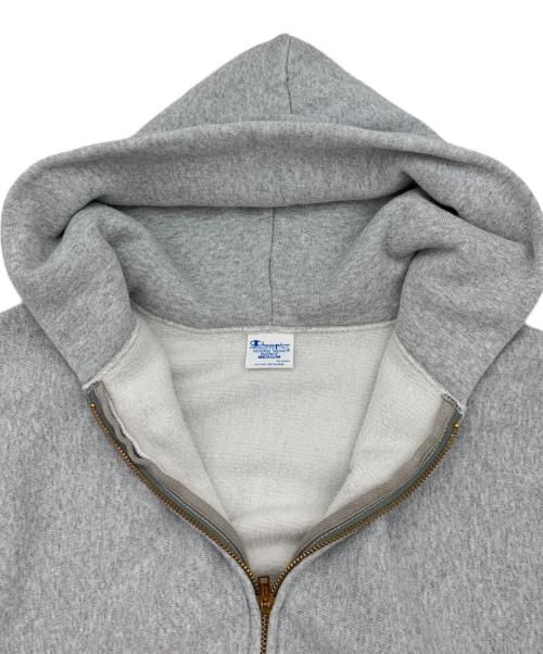Champion REVERSE WEAVE（チャンピオン リバース ウィーブ）Champion REVERSE WEAVE (チャンピオン リバース ウィーブ) ジップアップパーカー グレー サイズ:Mの古着・服飾アイテム