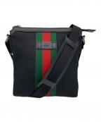 GUCCIグッチ）の古着「キャンバスショルダーバッグ」｜ブラック