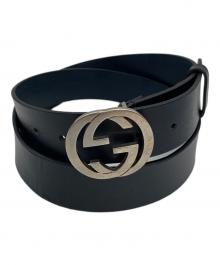 GUCCI（グッチ）の古着「インターロッキングGベルト」｜ブラック