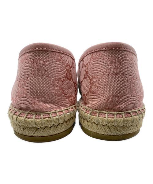 GUCCI（グッチ）GUCCI (グッチ) GGキャンバス エスパドリーユ ピンク サイズ:38 1/2の古着・服飾アイテム