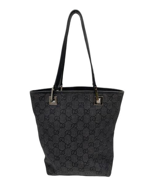 GUCCI（グッチ）GUCCI (グッチ) トートバッグ GGデニム ブラックの古着・服飾アイテム