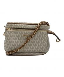 MICHAEL KORS（マイケル・コース）の古着「ショルダーバッグ」｜アイボリー×ブラウン