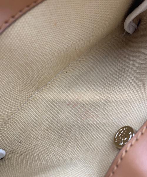 MICHAEL KORS（マイケル・コース）MICHAEL KORS (マイケルコース) ショルダーバッグ アイボリー×ブラウンの古着・服飾アイテム