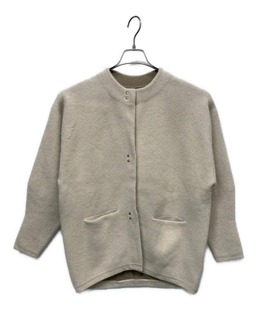 LAGUNA MOON（ラグナムーン）LAGUNA MOON (ラグナムーン) ラクーン配色コクーンカーディガン モカ サイズ:Fの古着・服飾アイテム