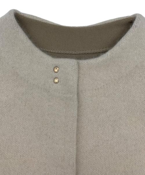 LAGUNA MOON（ラグナムーン）LAGUNA MOON (ラグナムーン) ラクーン配色コクーンカーディガン モカ サイズ:Fの古着・服飾アイテム