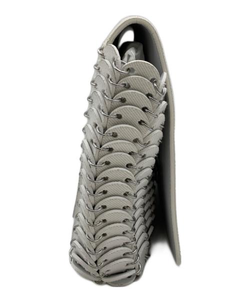 PACO RABANNE（パコラバンヌ）PACO RABANNE (パコラバンヌ) チェーンショルダーバッグ ホワイトの古着・服飾アイテム