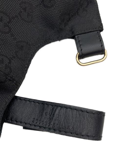 GUCCI（グッチ）GUCCI (グッチ) キャップ ブラック サイズ:M 58cmの古着・服飾アイテム