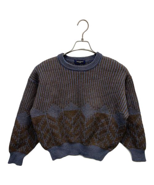 Yves Saint Laurent（イヴサンローラン）Yves Saint Laurent (イヴサンローラン) 厚手ニット ブラウン サイズ:Mの古着・服飾アイテム