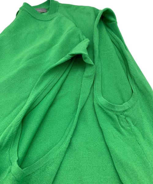 theory luxe（セオリーリュクス）theory luxe (セオリーリュクス) ノースリーブワンピース グリーン サイズ:038の古着・服飾アイテム