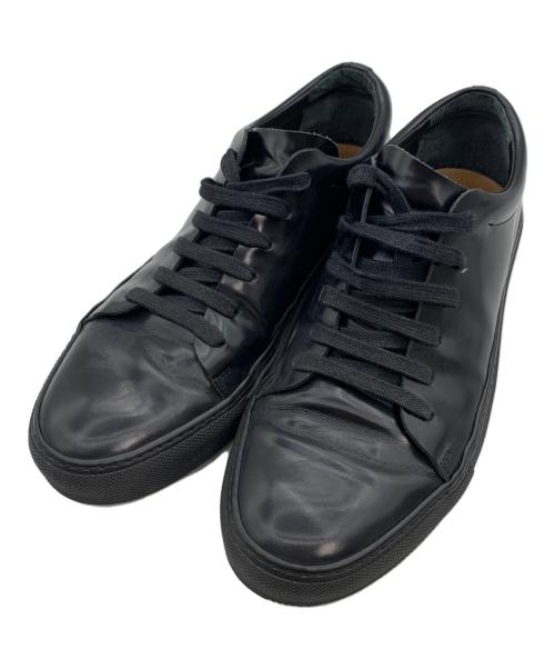 Acne studios（アクネ ストゥディオス）Acne studios (アクネ ストゥディオス) レザースニーカー ブラック サイズ:39の古着・服飾アイテム