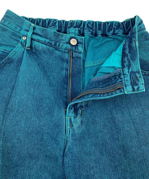 NEON SIGN（ネオンサイン）NEON SIGN (ネオンサイン) バギーデニムパンツ グリーン サイズ:1の古着・服飾アイテム