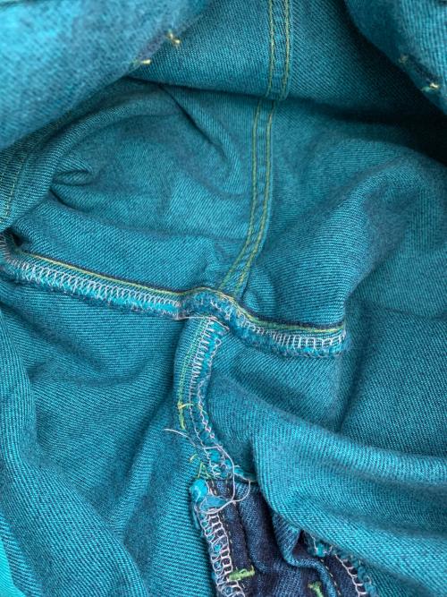 NEON SIGN（ネオンサイン）NEON SIGN (ネオンサイン) バギーデニムパンツ グリーン サイズ:1の古着・服飾アイテム