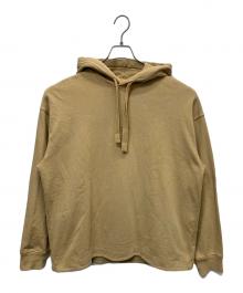 Acne studios（アクネ ストゥディオズ）の古着「ダメージフロントプリントパーカー」｜カーキ