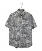 J.PRESS×reyn spoonerジェイプレス×レイン スプナー）の古着「半袖シャツ」｜ホワイト×ネイビー