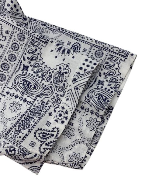 J.PRESS（ジェイプレス）J.PRESS (ジェイプレス) reyn spooner (レイン スプナー) 半袖シャツ ホワイト×ネイビー サイズ:XLの古着・服飾アイテム