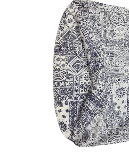 J.PRESS（ジェイプレス）J.PRESS (ジェイプレス) reyn spooner (レイン スプナー) 半袖シャツ ホワイト×ネイビー サイズ:XLの古着・服飾アイテム