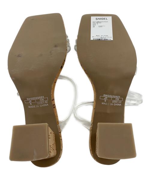 Snidel（スナイデル）Snidel (スナイデル) バリエミュール ナチュラル×クリア サイズ:JP Sの古着・服飾アイテム