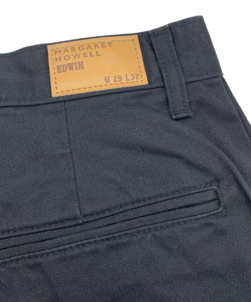 MARGARET HOWELL（マーガレットハウエル）MARGARET HOWELL (マーガレットハウエル) EDWIN (エドウィン) コットンパンツ ブラック サイズ:W29 L32の古着・服飾アイテム