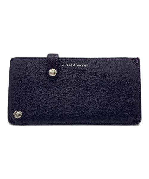 A.D.M.J.（エーディーエムジェイ）A.D.M.J. (エーディーエムジェイ) モーツァルト スリムウォレット ネイビーの古着・服飾アイテム