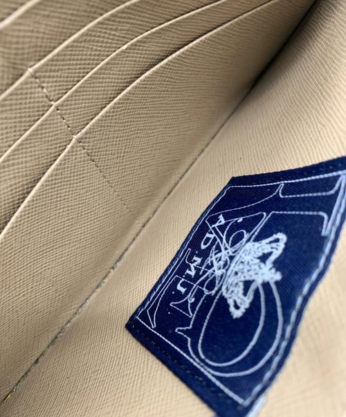 A.D.M.J.（エーディーエムジェイ）A.D.M.J. (エーディーエムジェイ) モーツァルト スリムウォレット ネイビーの古着・服飾アイテム