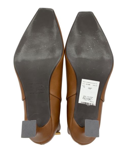 Mila Owen（ミラオーウェン）Mila Owen (ミラオーウェン) フレンチスクエアショートブーツ ブラウン サイズ:37の古着・服飾アイテム