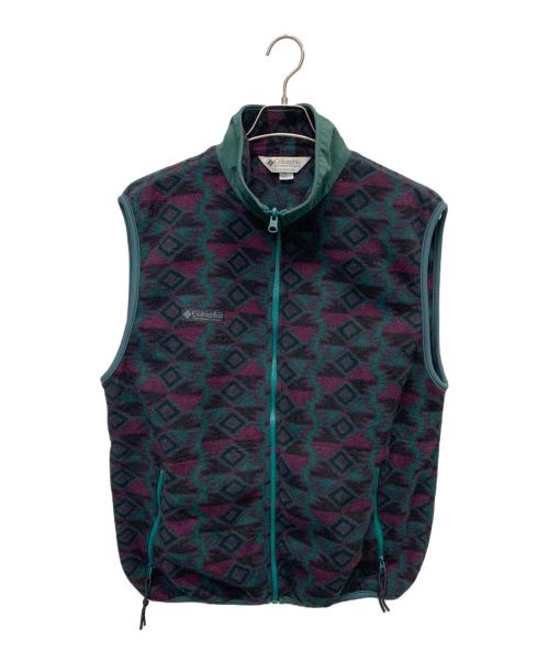 Columbia（コロンビア）Columbia (コロンビア) フリースベスト グリーン サイズ:Lの古着・服飾アイテム