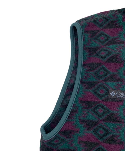 Columbia（コロンビア）Columbia (コロンビア) フリースベスト グリーン サイズ:Lの古着・服飾アイテム