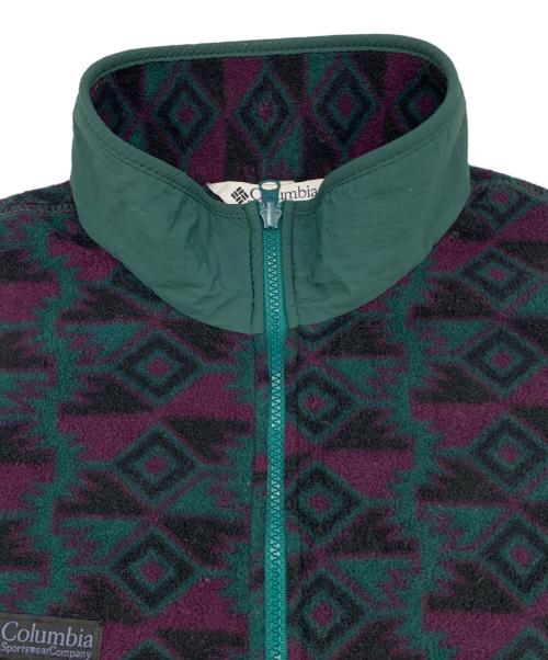 Columbia（コロンビア）Columbia (コロンビア) フリースベスト グリーン サイズ:Lの古着・服飾アイテム