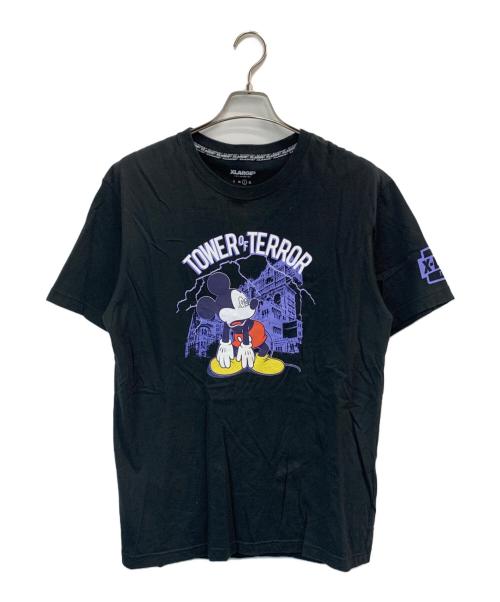 X-LARGE（エクストララージ）X-LARGE (エクストララージ) Disney Sea (ディズニーシー) 半袖Tシャツ ブラック サイズ:Lの古着・服飾アイテム