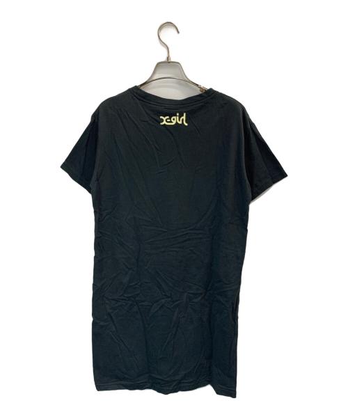 X-GIRL（エックスガール）X-girl (エックスガール) Disney (ディズニー) 半袖ワンピース ブラック サイズ:ONE SIZEの古着・服飾アイテム