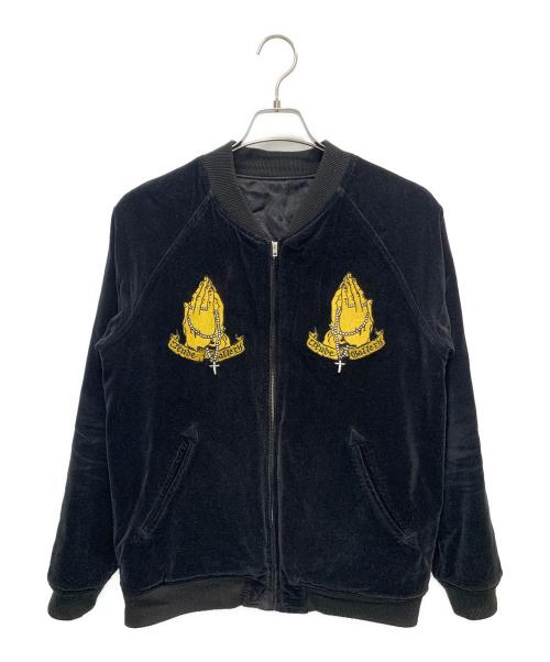 RUDE GALLERY（ルードギャラリー）RUDE GALLERY (ルードギャラリー) リバーシブルベロアスカジャン ブラック サイズ:Fの古着・服飾アイテム