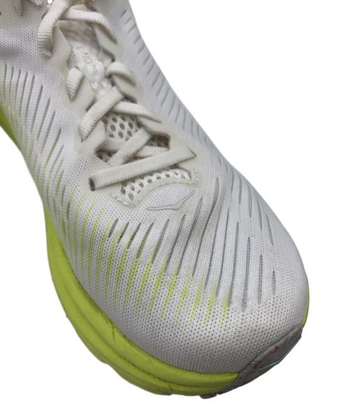 HOKAONEONE（ホカオネオネ）HOKAONEONE (ホカオネオネ) リンコン3 スニーカー ホワイト×イエロー サイズ:JPN 25の古着・服飾アイテム