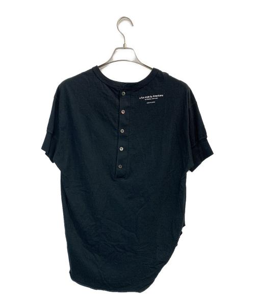 Americana（アメリカーナ）Americana (アメリカーナ) 半袖カットソー ブラック サイズ:記載なしの古着・服飾アイテム