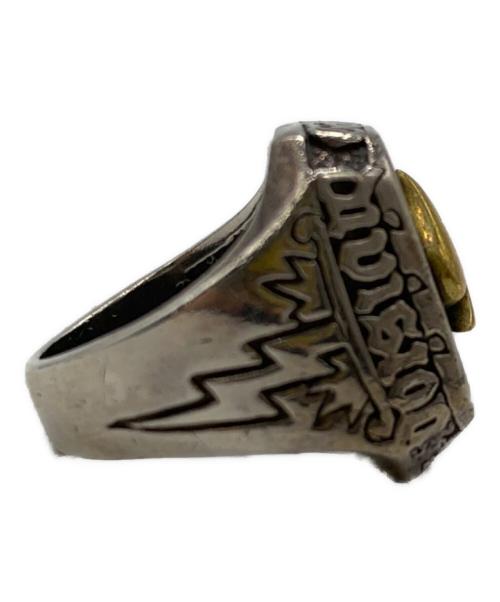 MCD（エムシーディー）MCD (エムシーディー) カレッジリング シルバー×ブラック サイズ:17号の古着・服飾アイテム