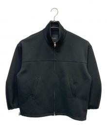 JOURNAL STANDARD L’essage（ジャーナルスタンダードレサージュ）の古着「ダブルクロス トラックジャケット」｜ブラック