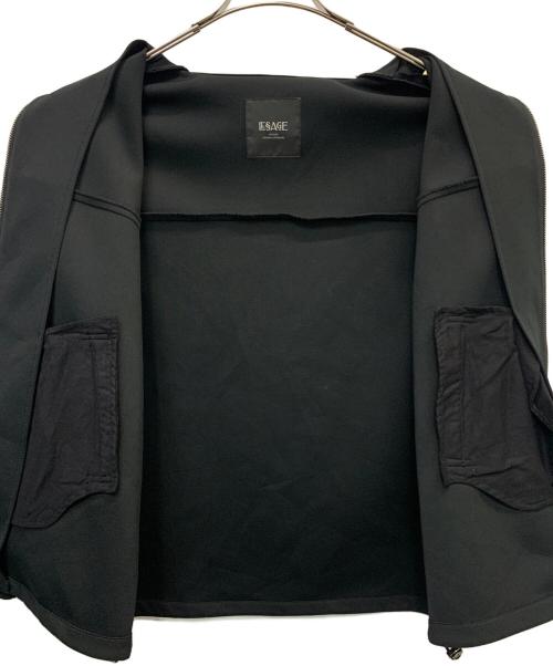 JOURNAL STANDARD L’essage（ジャーナルスタンダードレサージュ）JOURNAL STANDARD L’essage (ジャーナルスタンダードレサージュ) ダブルクロス トラックジャケット ブラック サイズ:FREEの古着・服飾アイテム