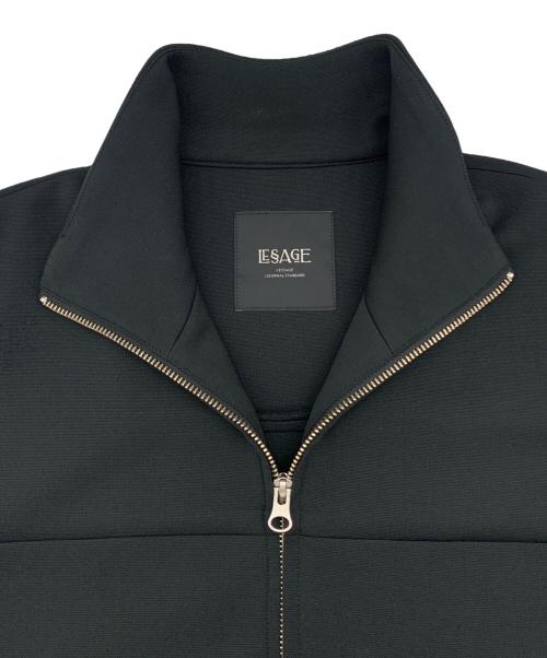 JOURNAL STANDARD L’essage（ジャーナルスタンダードレサージュ）JOURNAL STANDARD L’essage (ジャーナルスタンダードレサージュ) ダブルクロス トラックジャケット ブラック サイズ:FREEの古着・服飾アイテム