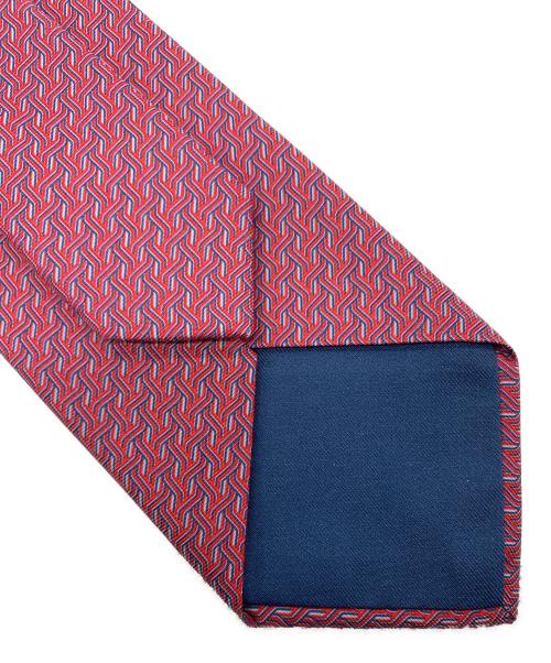 HERMES（エルメス）HERMES (エルメス) シルクツイルタイ レッド サイズ:表記無しの古着・服飾アイテム