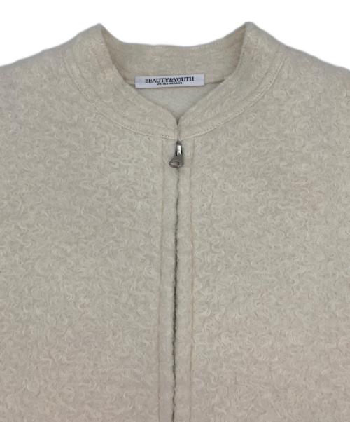 BEAUTY&YOUTH（ビューティーアンドユース）BEAUTY&YOUTH (ビューティーアンドユース) ブークレーダブルジップブルゾン アイボリー サイズ:Sの古着・服飾アイテム