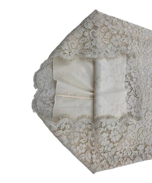 DOLCE & GABBANA（ドルチェ＆ガッバーナ）DOLCE & GABBANA (ドルチェ＆ガッバーナ) フラワーレースドレス アイボリー サイズ:40の古着・服飾アイテム