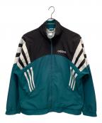 adidasアディダス）の古着「トラックジャケット」｜グリーン×ブラック