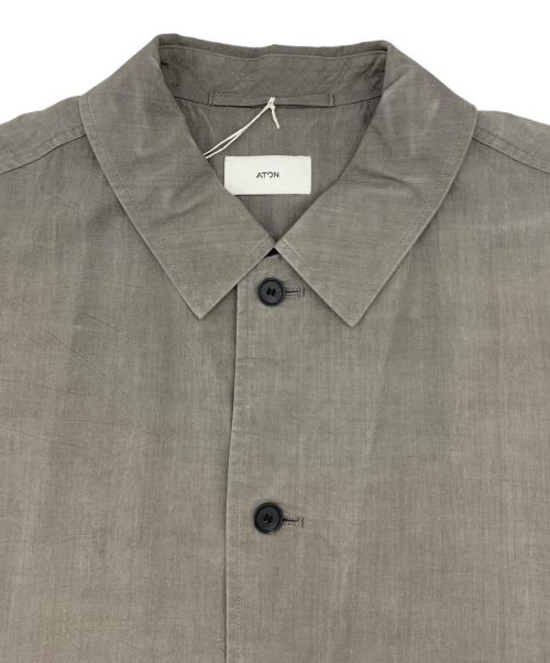 ATON（エイトン）ATON (エイトン) 長袖シャツ グレー サイズ:02の古着・服飾アイテム